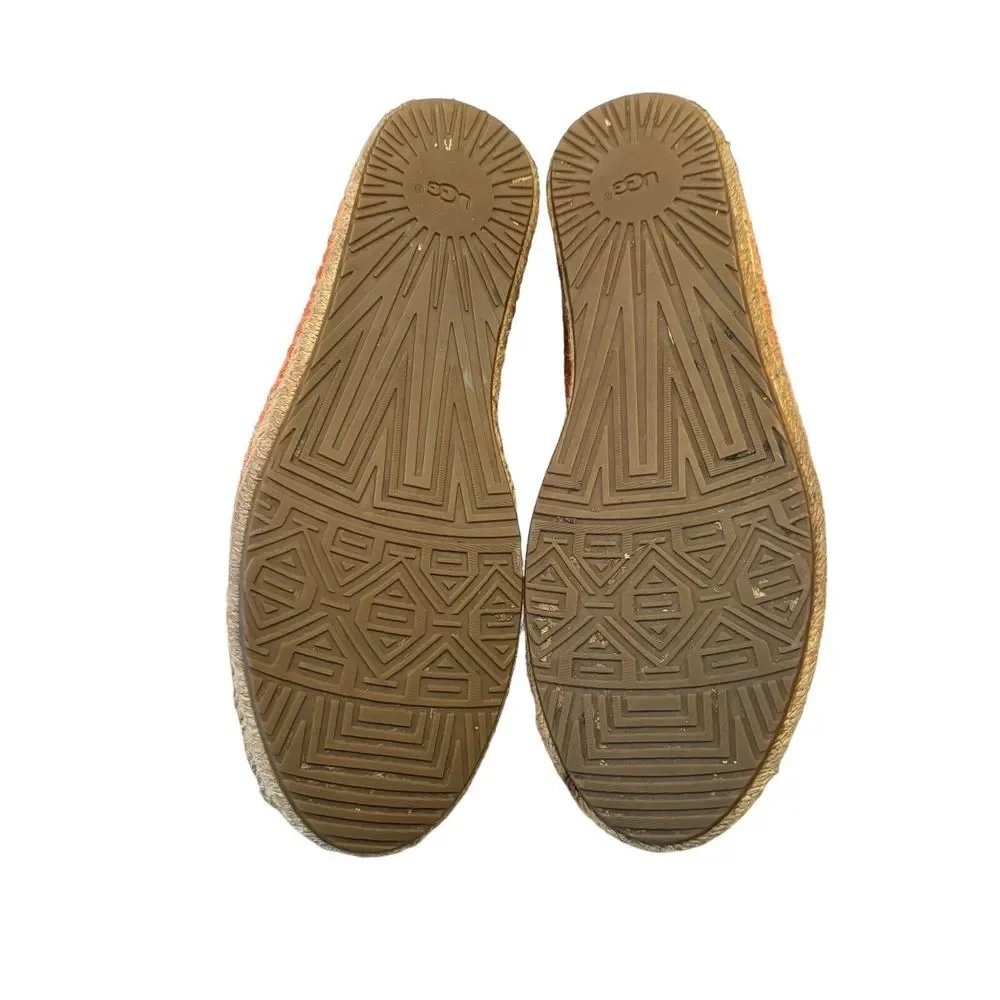 UGG Australia SANDRINNE II orange suede espadrille loafers 1016678‎ size US 7